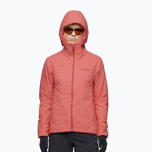 Giacca imbottita da donna NORRONA Femund Thermo60 Zip Hood deep sea coral
