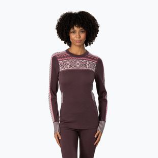 Felpa termica donna KARI TRAA Ines cocoa powder