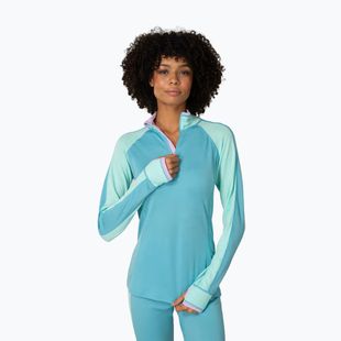 Felpa termica donna KARI TRAA Mila Half Zip blue lagoon