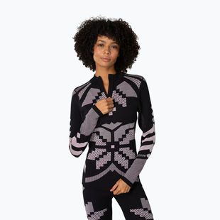 Felpa termica donna KARI TRAA Faith Half Zip black