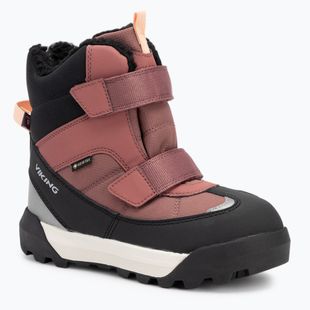 Stivali da neve Viking Footwear Expower Warm GTX 2V rosa scuro per bambini