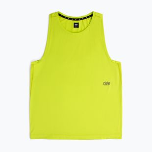Maglietta da corsa Ciele Athletics DLY Singlet verde lime da uomo