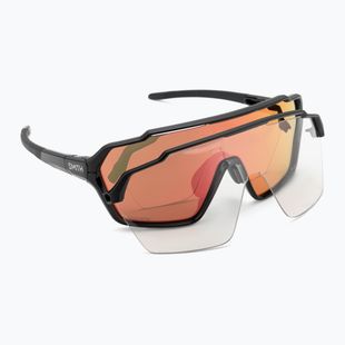Occhiali da sole Smith Shift MAG nero/romapop rosso specchiato