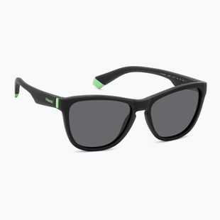 Occhiali da sole Polaroid PLD 8056/S nero opaco/grigio polarizzato per bambini