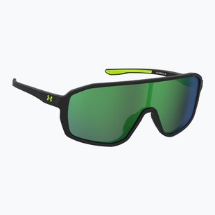Occhiali da sole per bambini Under Armour Gameday Jr S3 nero giallo verde multistrato