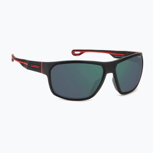 Carrera 4018/S occhiali da sole da uomo nero opaco rosso/verde grigio ad alto contrasto antiriflesso