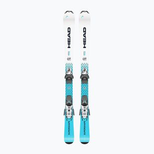 Sci da discesa junior HEAD Supershape Team Easy JRS + attacchi Jrs 7.5 GW CA white/blue