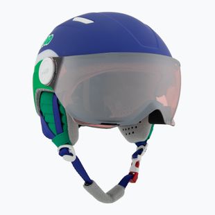 Casco da sci Head Mojo Visor Jr per bambini blu/verde/argento rosso