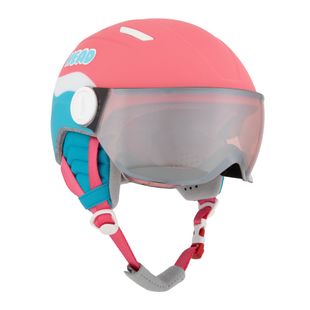 Casco da sci HEAD per bambini Maja Visor rosa/blu/argento rosso