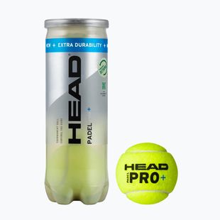 Palline da padel HEAD Padel Pro+ 3 pz. giallo