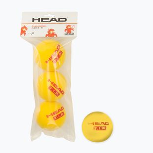 Palline da tennis per bambini HEAD Tip Red Foam 3 pz. giallo/rosso