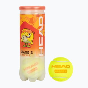 Palline da tennis per bambini HEAD Stage 2 3 pezzi arancione