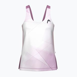 Canotta da tennis da donna HEAD Spirit Tank Top con stampa vision e lilla chiaro