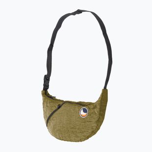Ticket To The Moon - Borsa a tracolla marrone oliva con fionda riciclata