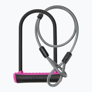 Serratura per bicicletta OnGuard Neon 8154PN U-Lock nero/rosa
