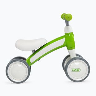 Qplay Cutey bicicletta da fondo a quattro ruote di colore verde