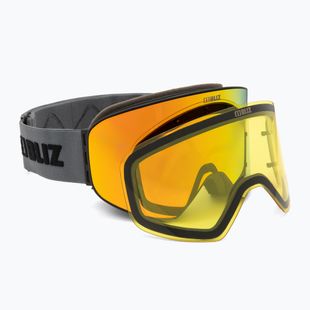 Occhiali da sci Bliz Flow nero/marrone opaco oro multi/giallo