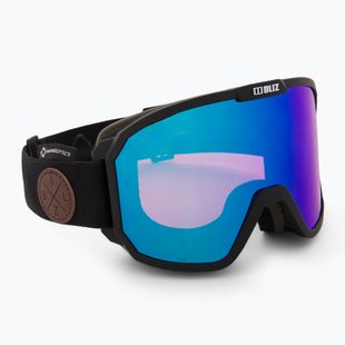 Occhiali da sci Bliz Rave Nano Optics Nordic Light nero opaco/blu viola multi