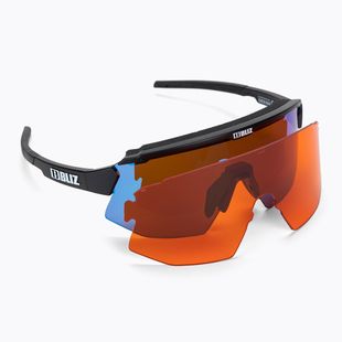 Occhiali da sole Bliz Breeze opaco nero/marrone blu multi/arancio