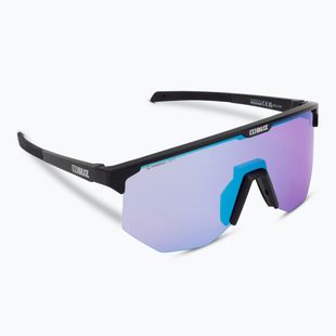 Occhiali da sole Bliz Hero Nano Optics Nordic Light nero opaco/light begonia/blu viola