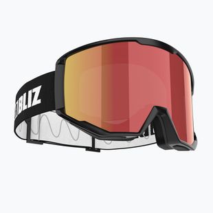 Occhiali da sci Bliz Spark nero/marrone&rosso