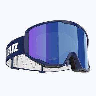 Occhiali da sci Bliz Spark blu scuro/marrone/blu
