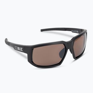 Occhiali da sole Bliz Arrow Polarized nero opaco/marrone argento specchiato