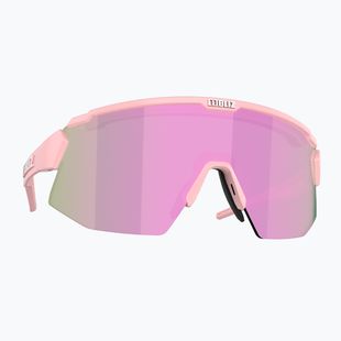Occhiali da sole Bliz Breeze Small opachi rosa cipria/marrone/rosegold multi