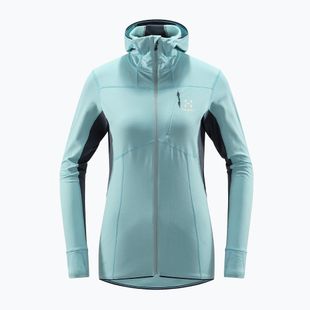 Giacca da trekking da donna Haglöfs L.I.M Mid Comp Hood blu ghiaccio/blu filato