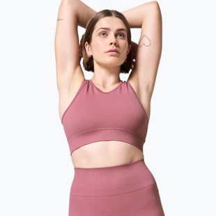 Top da allenamento Casall Essential Block Seamless Sport rosa minerale da donna
