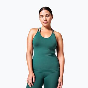 Canotta da allenamento donna Casall scollo a V Racerback verde giardino