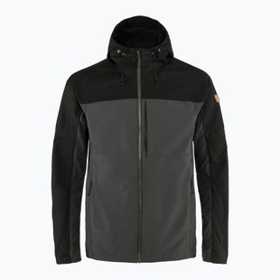 Giacca a vento da uomo Fjällräven Abisko Midsummer grigio scuro/nero