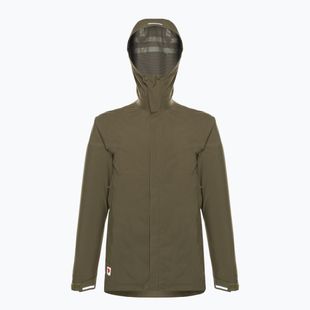 Giacca antipioggia Fjällräven HC Hydratic Trail da uomo, colore verde chiaro