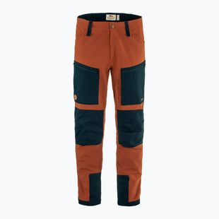 Pantaloni da trekking da uomo Fjällräven Keb Agile autumn leaf/ dark navy