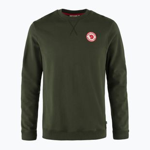 Felpa Fjällräven 1960 Logo Badge Uomo Foresta profonda