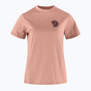 T-shirt trekking donna Fjällräven Fox Boxy Logo dusty rose
