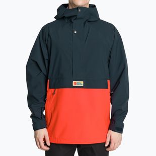 Giacca da pioggia da uomo Fjällräven Vardag Hydratic Anorak dark navy/flame orange