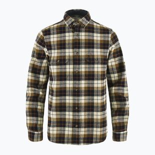 Camicia da uomo Fjällräven Singi Heavy Flannel chalk white/dark navy