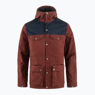 Giacca a vento uomo Fjällräven Greenland Winter maroon/dark navy