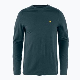 Maglia trekking a maniche lunghe da uomo Fjällräven Bergtagen Merino mountain blue