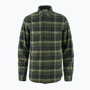 Camicia uomo Fjällräven Singi Heavy Flannel black/deep forest