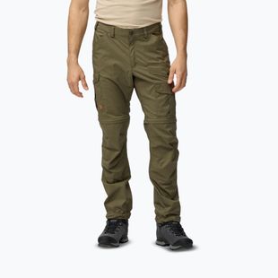 Pantaloni da trekking da uomo Fjällräven Vidda Pro Lite Zip Off laurel green