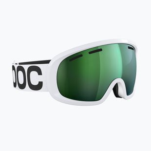 Maschera da sci POC Fovea Mid hydrogen white/partly sunny green