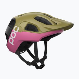 Casco da ciclismo POC Cularis olivine green matt/thulite pink matt