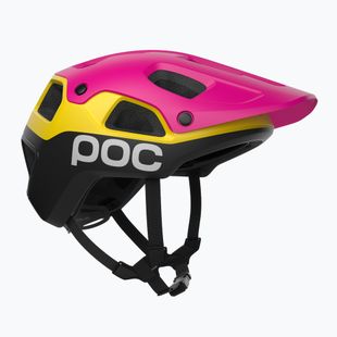 Casco da ciclismo POC Cularis Pure rhos red matt/citrine yellow matt
