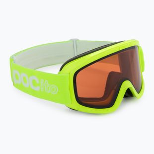 Occhiali da sci per bambini POC POCito Opsin giallo fluorescente/verde/arancio chiaro parzialmente soleggiato