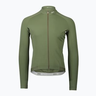 Maglia termica POC Ambient a manica lunga da uomo per il ciclismo, colore verde epidoto