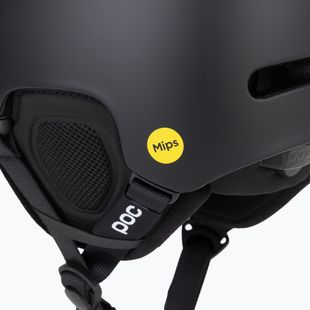 Casco da sci POC Fornix MIPS nero uranio opaco