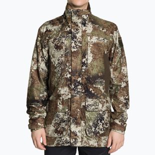 Giacca antipioggia da uomo Pinewood Smaland Light Camou loss/suede marrone