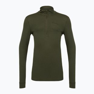 Felpa termica Pinewood Abisko Merino Base Layer Half Zip Uomo d.mossgreen